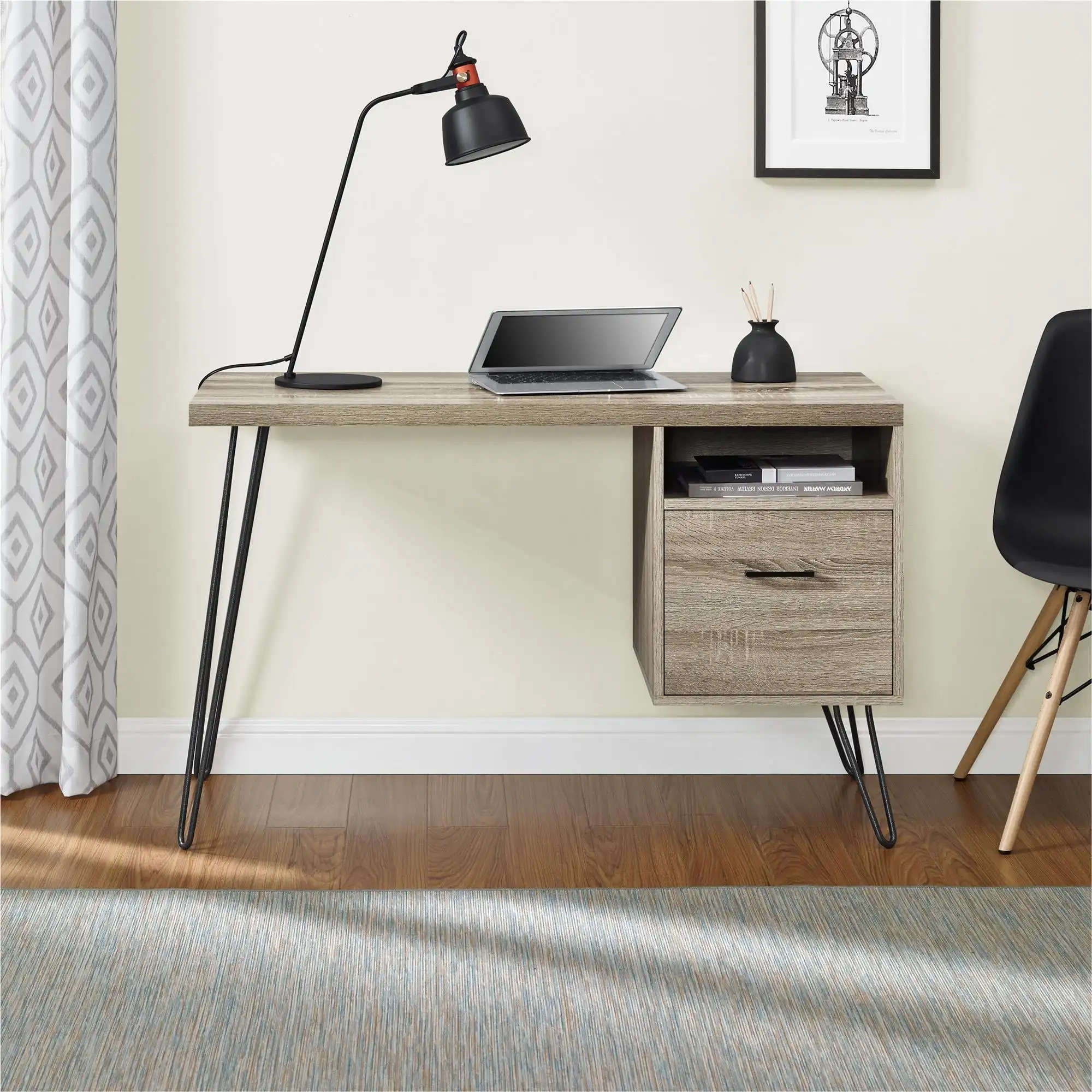 

Ameriwood Home Landon Computer Desk, Distressed Gray Oak