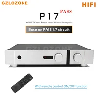 GZLOZONE HIFI PASS P17 Preamplifier MOSFET Class A Remote Control Balanced Preamp Base On PASS 1.7 Circuit 1