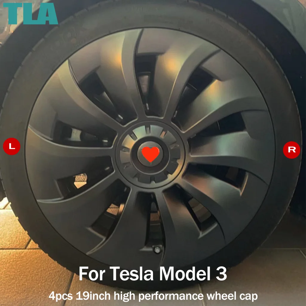 

4PCS For Tesla Model 3 19 Inch Hubcap Performance Replacement Wheel Cap Full Rim Cover Wheel Hubcap Cover Accessories 2019-2023
