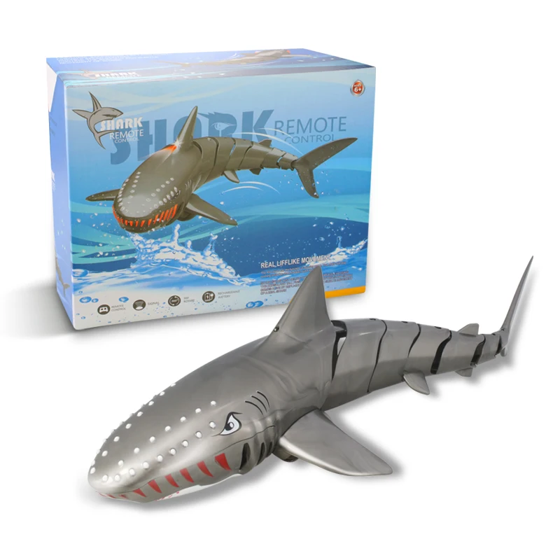 2.4G Remote Control Shark Toys Children Pool Beach Swim Bath Toys For Kids Outdoor RC Simulation Electronic Submarine Shark Boy 5