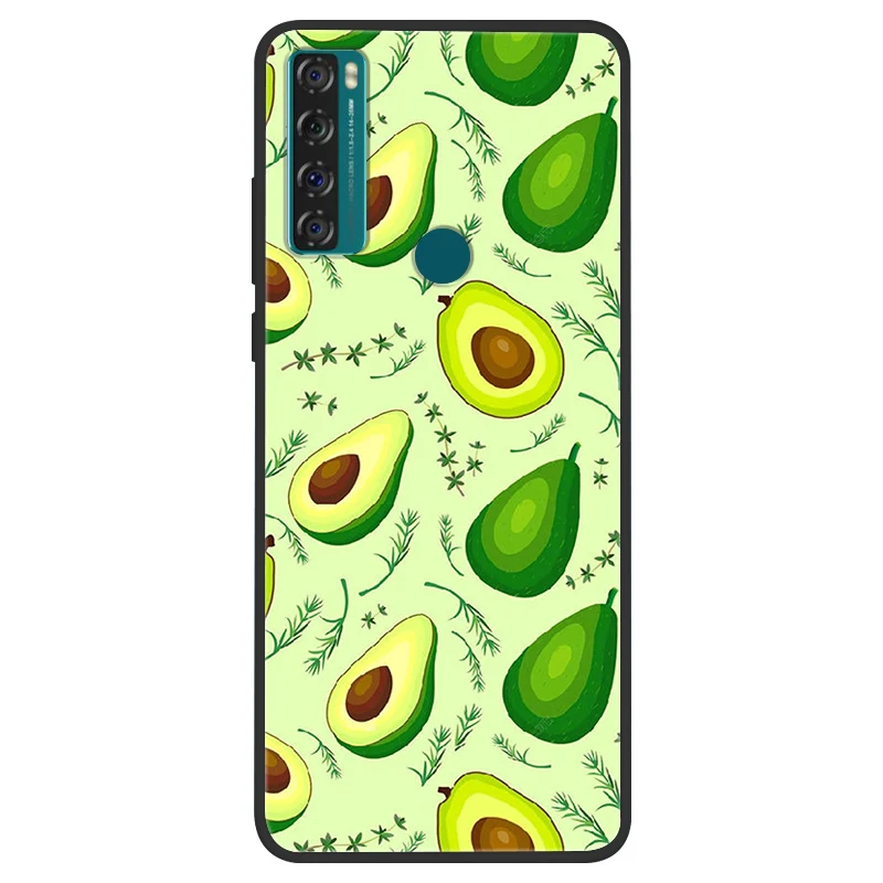 Space Painted Black Silicone TPU Case - Protective Shell Cover