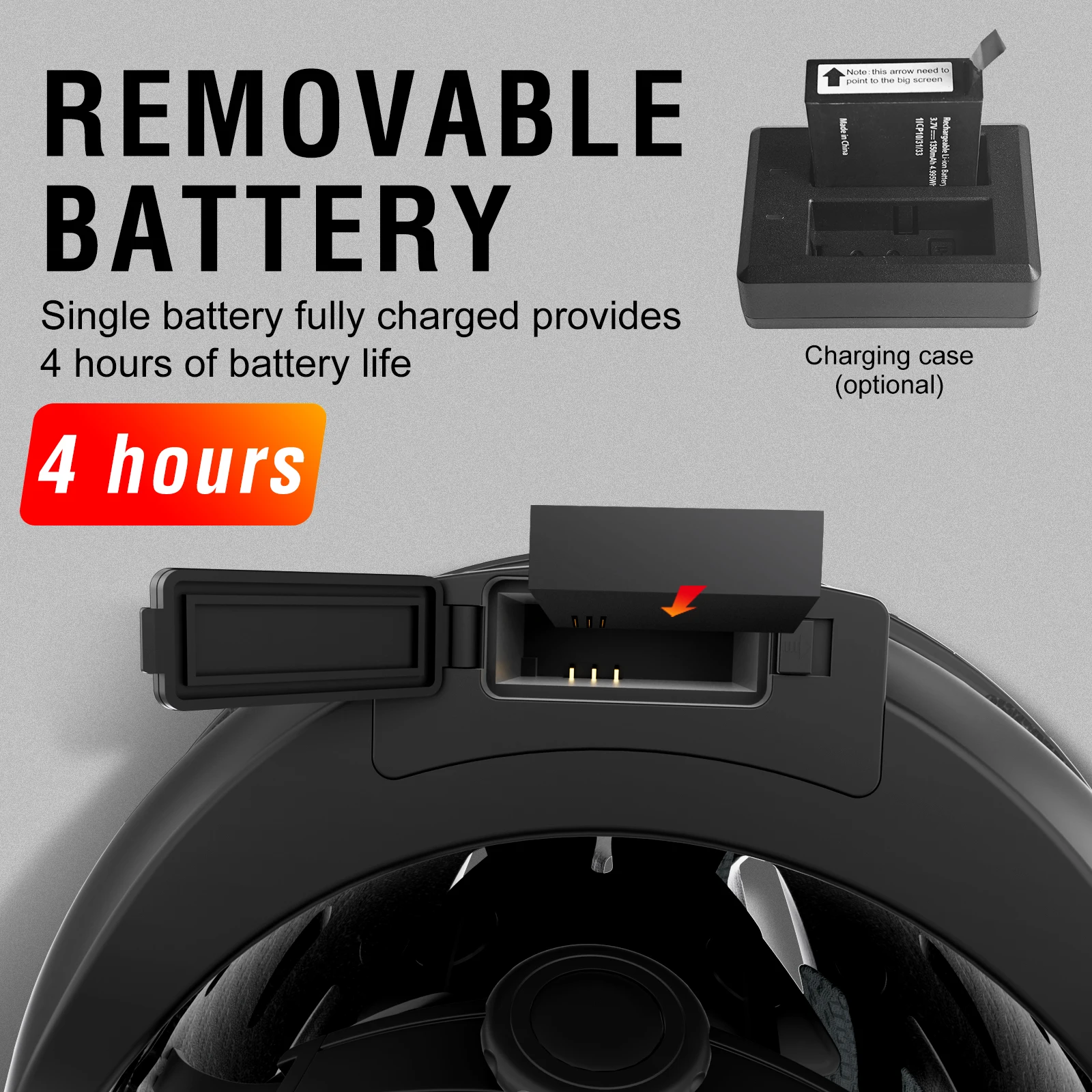 Smart Helmet Action Camera GPS Track Replay, Go 1080P Recording, Bluetooth Pro Calls/Music & 467g for Hero 11 12 13 14 4