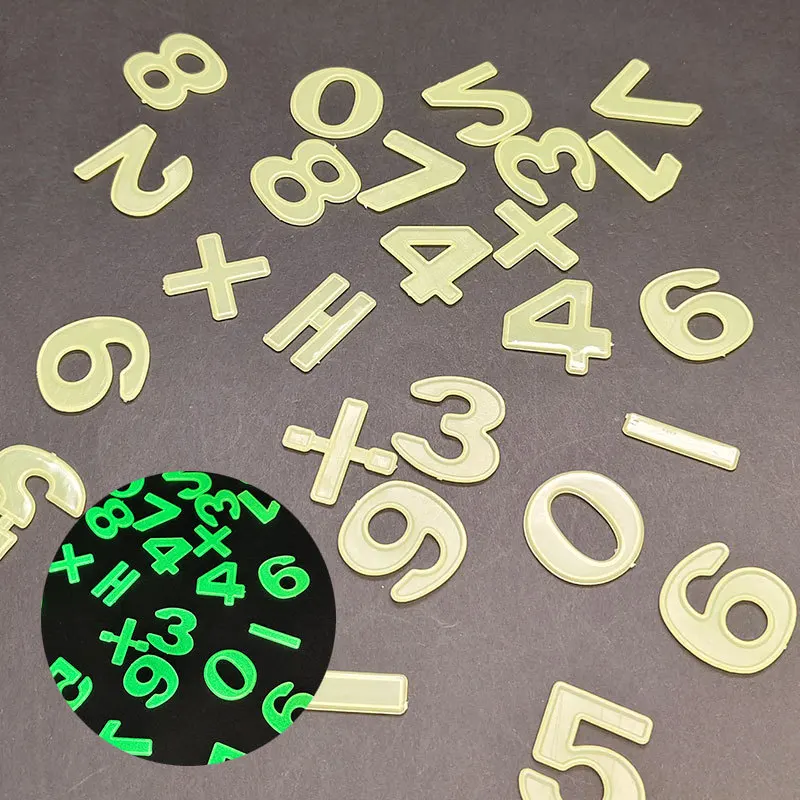 Luminous Wall Sticker Alphabet and Figure Elements Room Decoration Fluorescent Sticker