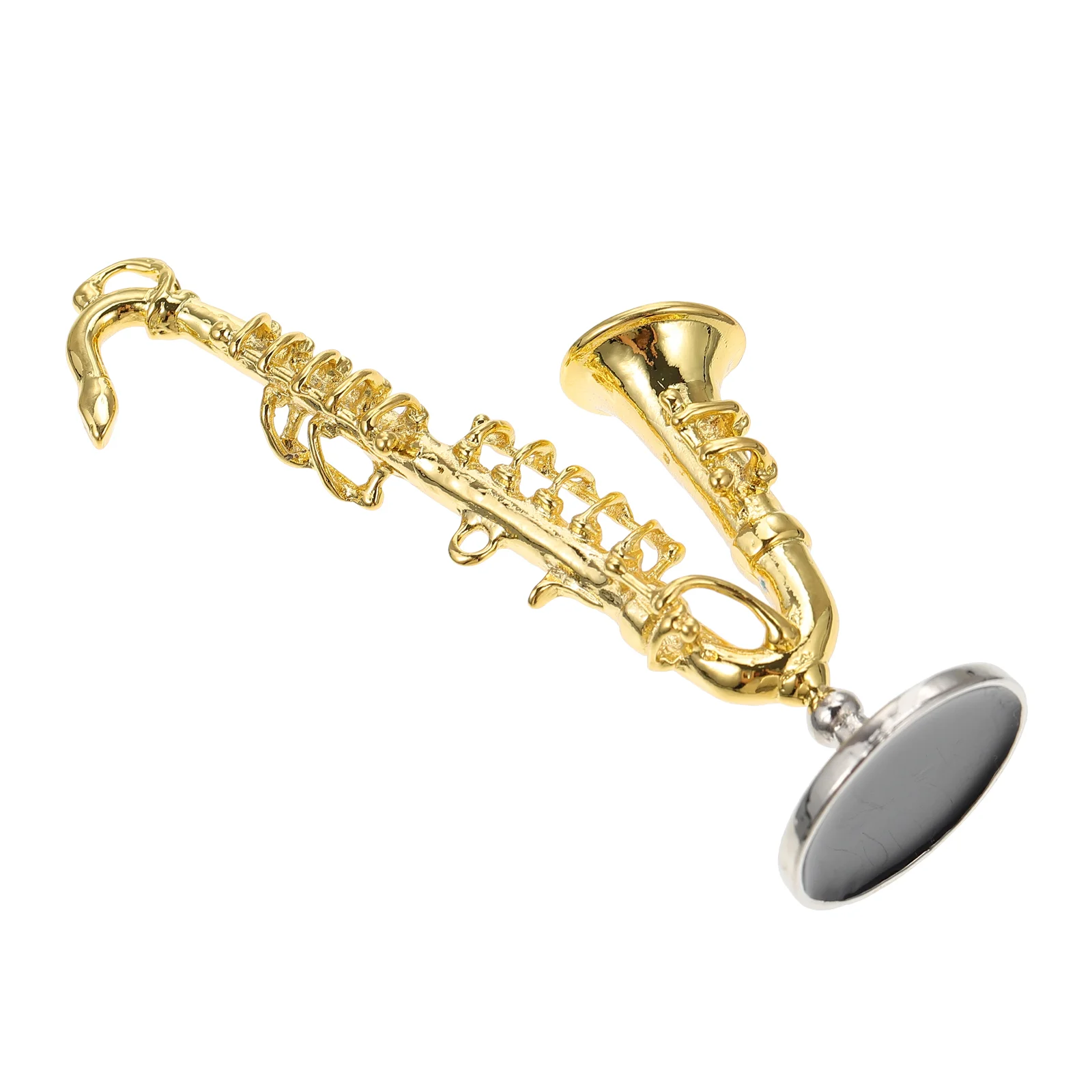 

Saxophone Model Small Practical Miniature Adornment Simulation Ornament House Decor Micro-landscape