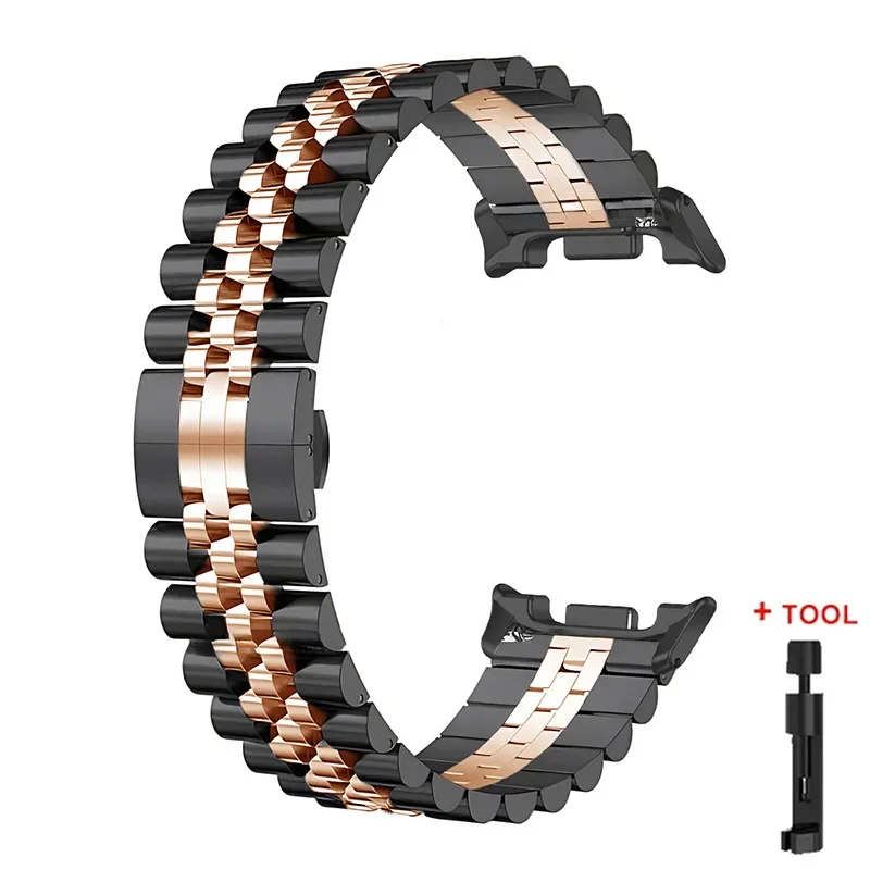 Elegant Stainless Steel Metal Watch Strap Bracelet