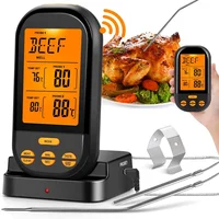 ANYOHOE Wireless Digital Meat Thermometers Remote Cooking Food Barbecue Grill Thermometer with Dual Probe for Oven Smoker BBQ 1