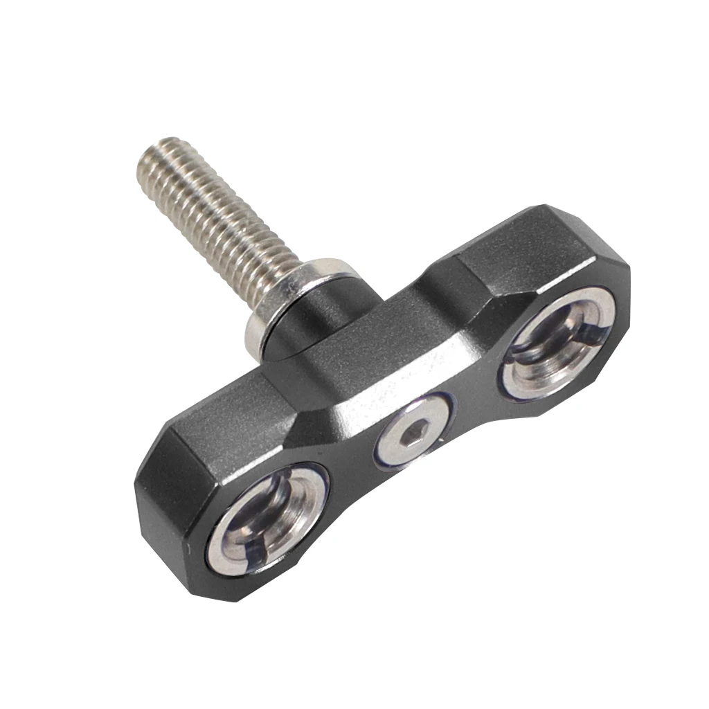 Magic Arm 360 Rotation Double Ball Head with Arri Pin 1/4 3/8 Screw Adapter for