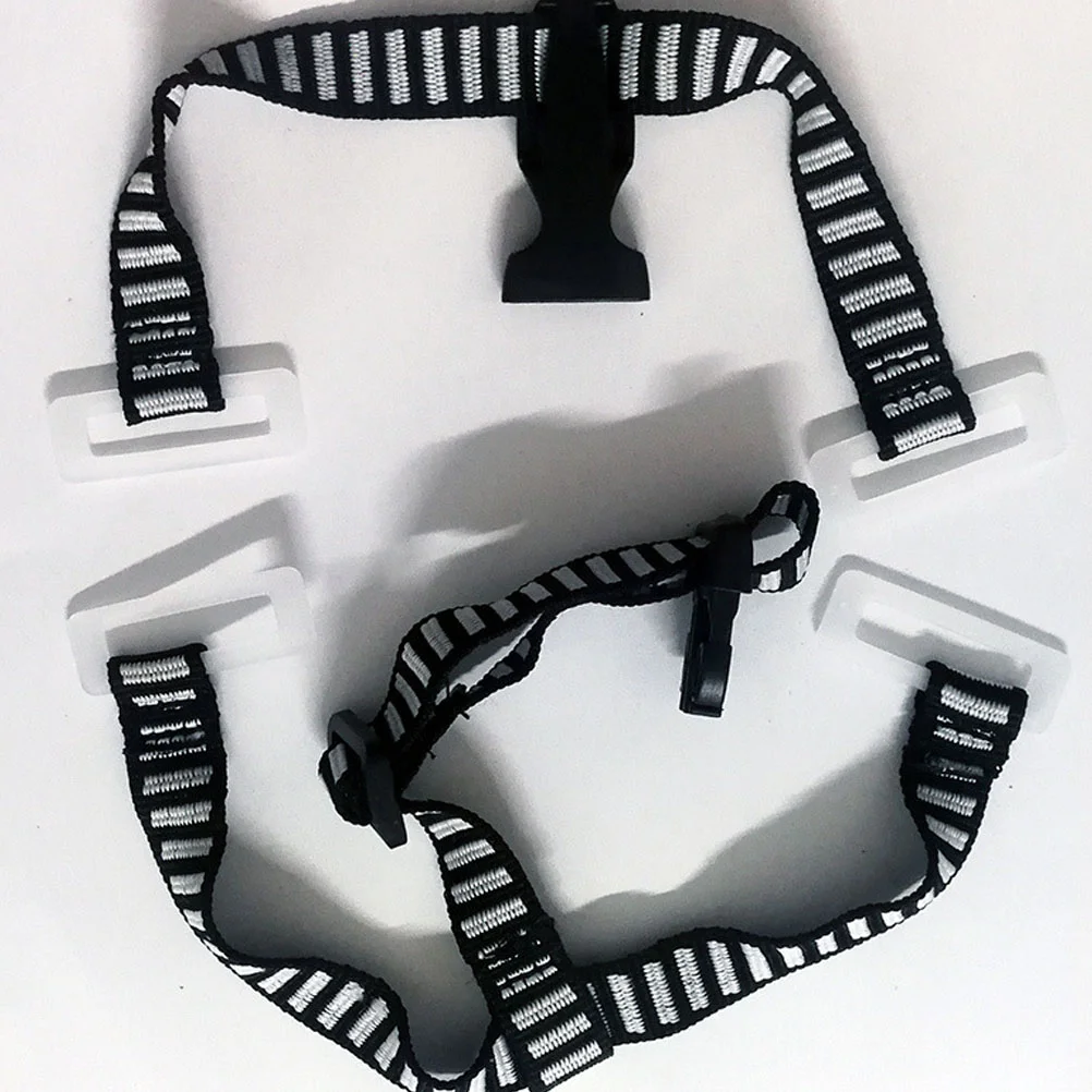 

Safety Accessories Y-shaped Chin Strap Four-point (black) 1pcs Soccerball Hard Straps Chine for Hat Lift Abs Adjustable