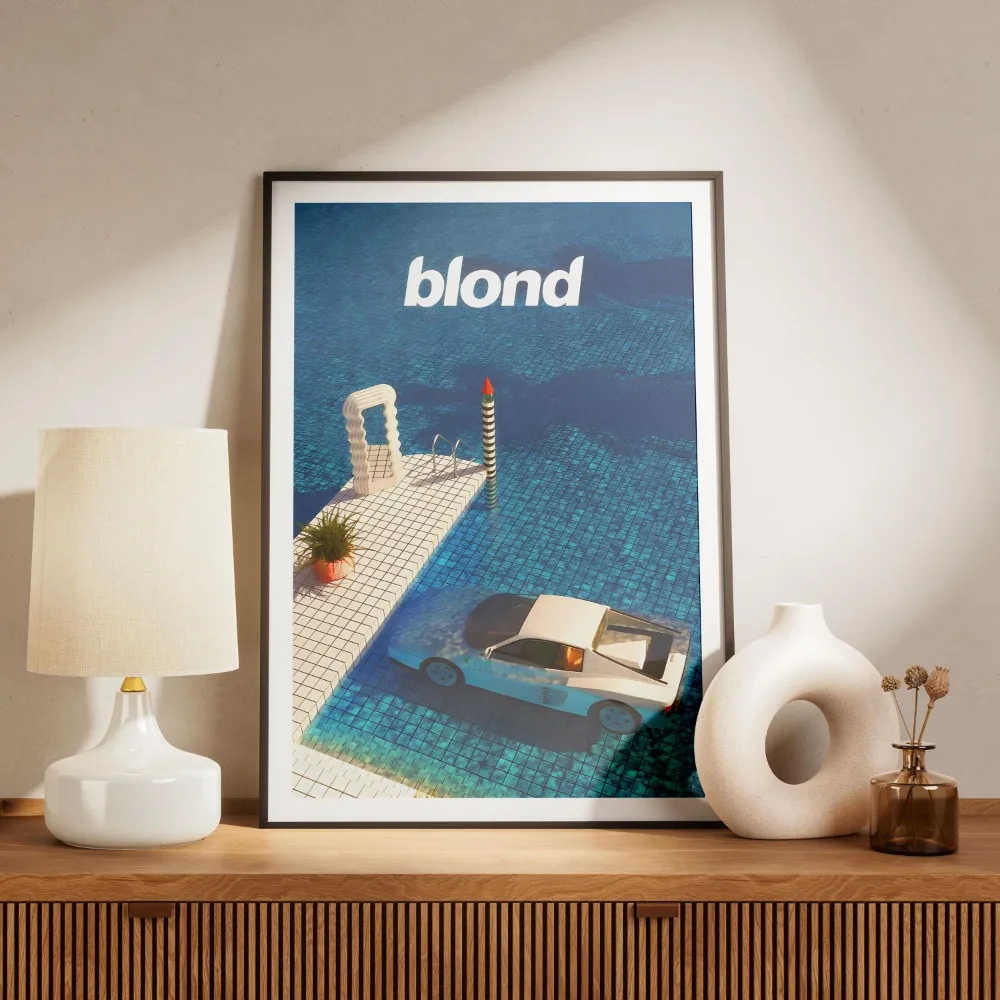 Frank Ocean Blond Album Prints Poster Pop Music Artists Canvas Painting Living Room Home Decor Poster Fans Gifts-unframed