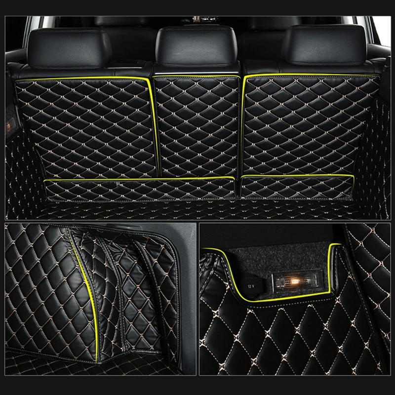 Custom Car Trunk Mat For TOYOTA All Models Yaris Cross avensis VOXY Proace Verso Prius alphard GT86 Interior Leather Accessories