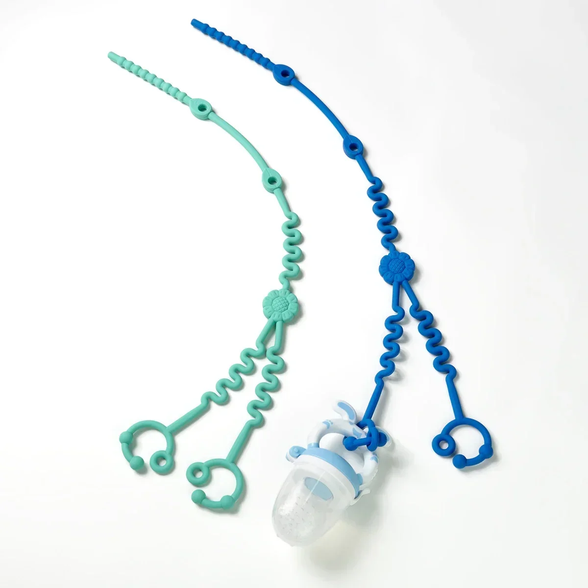 Description Picture 4 of itemAdjustable Silicone Teething Chain for Babies - Pacifier Clips, Dummy Clip, Nipple Holder, and Stroller Accessory