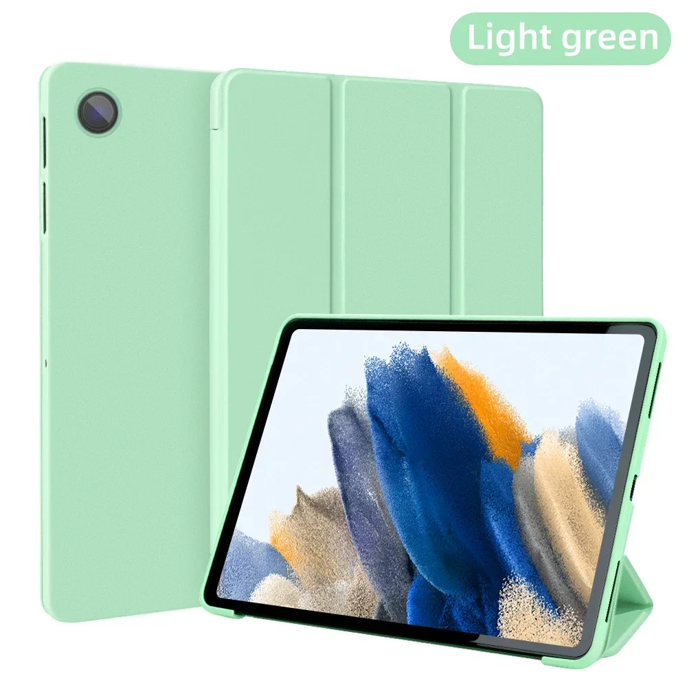 Premium Tri-Folding Magnetic Leather Tablet Case, TPU Protective Cover