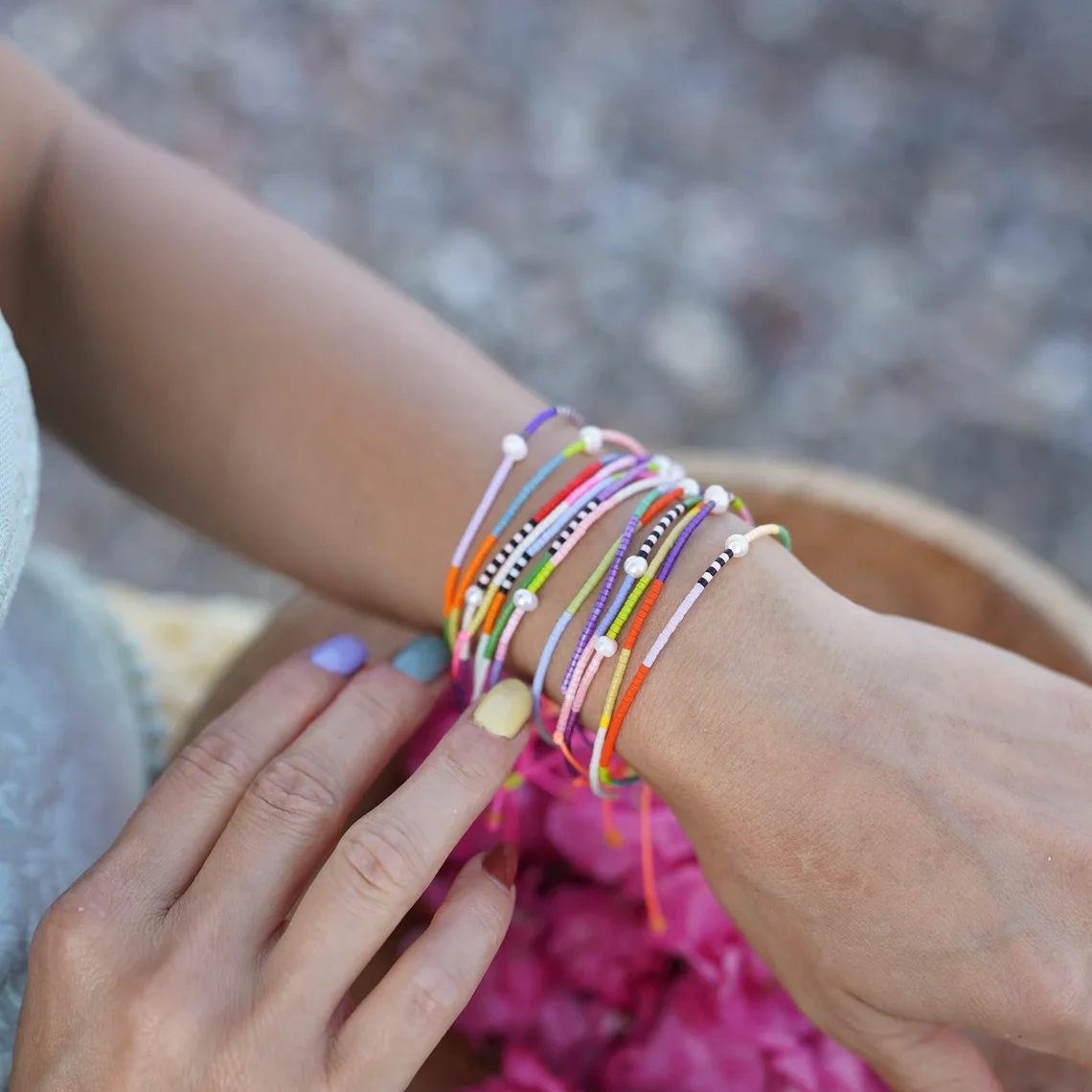 Kkbead miyuki Armbänder für Frauen Mädchen Geschenk Boho einfache dünne Perlen Armband femme natürliche Perle Pulse ras Modeschmuck
