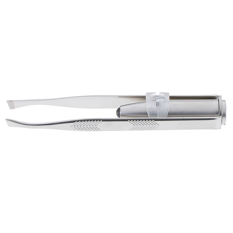 1Pcs Led Light Stainless Steel Make Up Tool Eyebrow Beauty Hair Removal Tweezer 5