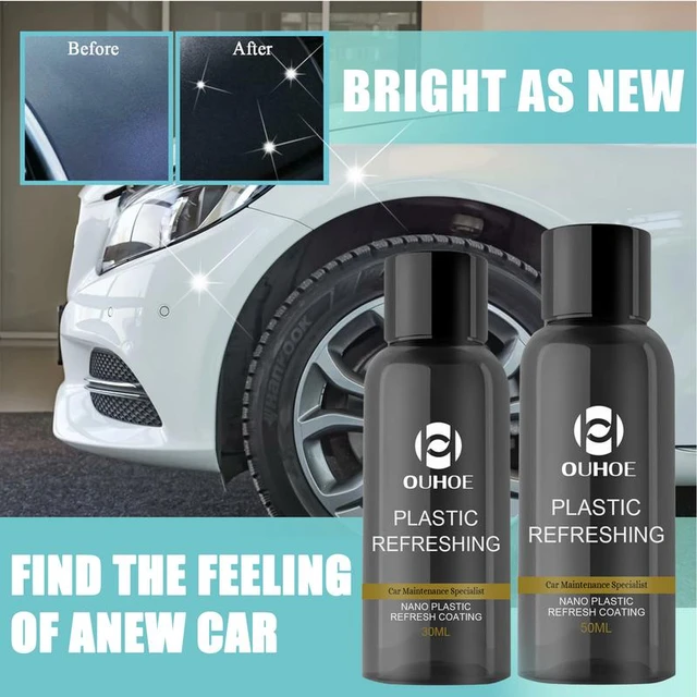 Ouhoe Plastic Revitalizing Coating Agent, Nano Plastic Refreshing Coating,  Plastic Refreshing ,Plastic Parts Refurbish Agent for Car, Car Restorer