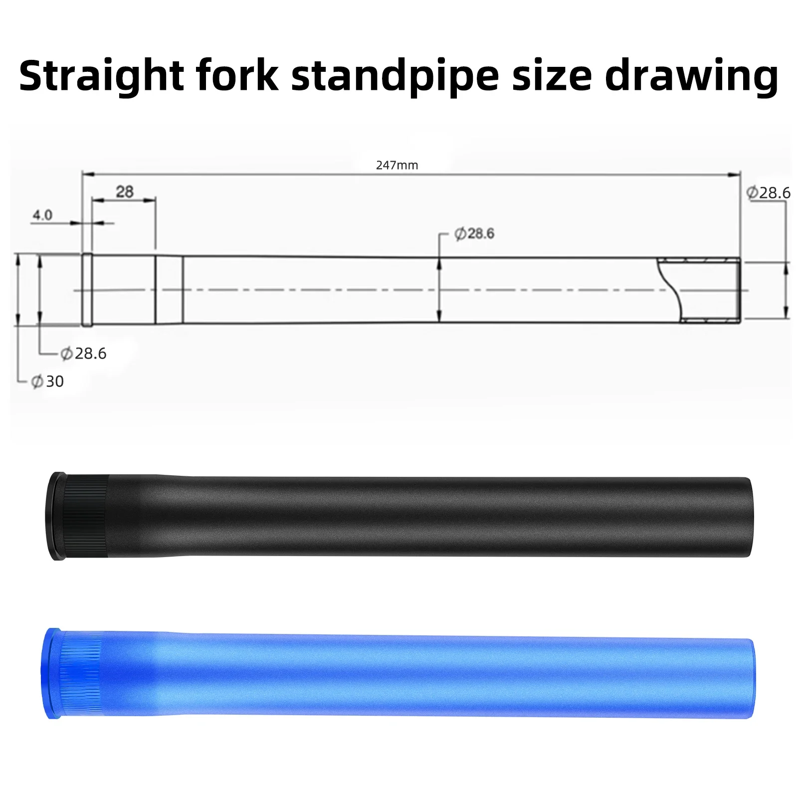 Mountain Bicycle Fork Head Tube Steering Tube Aluminum Alloy MTB Air Front Suspension Straight Tapered BOLANY Accessories