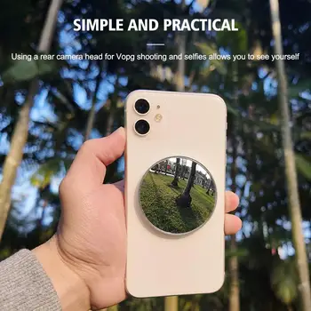 Nuovo specchio magnetico per selfie per fotocamera posteriore Smartphone Specchio di bellezza Video Specchio convesso per telefono sottile per iPhone Magsafe 15 14 13