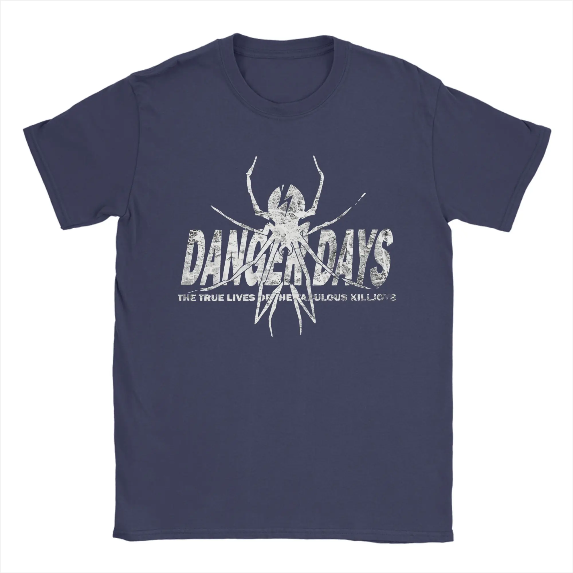 My Chemical Romance Danger Days Spider Graphic Cotton T-Shirt - Men's Casual Hip Hop Tee Shirt