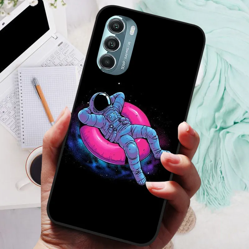 Lion & Wolf Black Silicone Soft Back Protective Case - Sleek & Stylish Cover