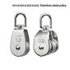 M15 & M20 & M25 & M32 304# Stainless Steel 360 Degree Rotation Single Wheel Pulley and Double Pulley Swivel 1
