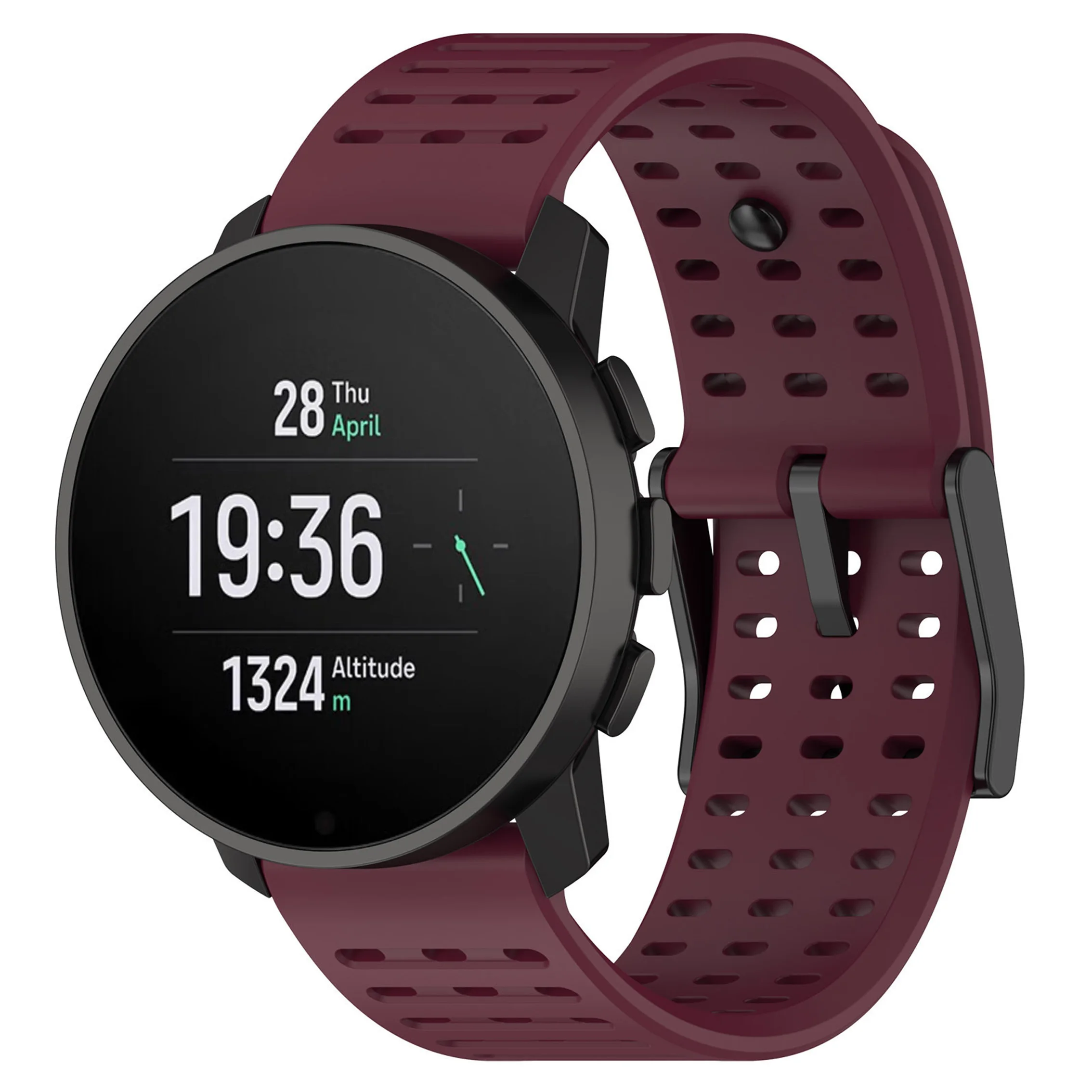 Enhanced Product Title: Premium Silicone Breathable Sport Band - 22mm Strap