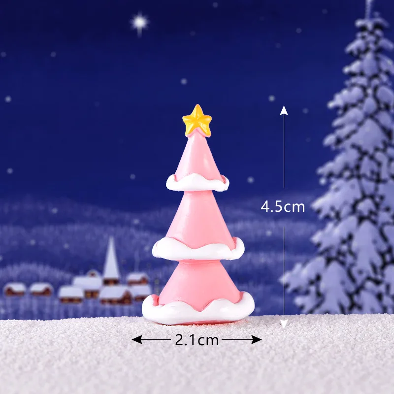 Christmas Skiing Animal Miniature Figurine - Festive Decoration & Resin Craft Ornament