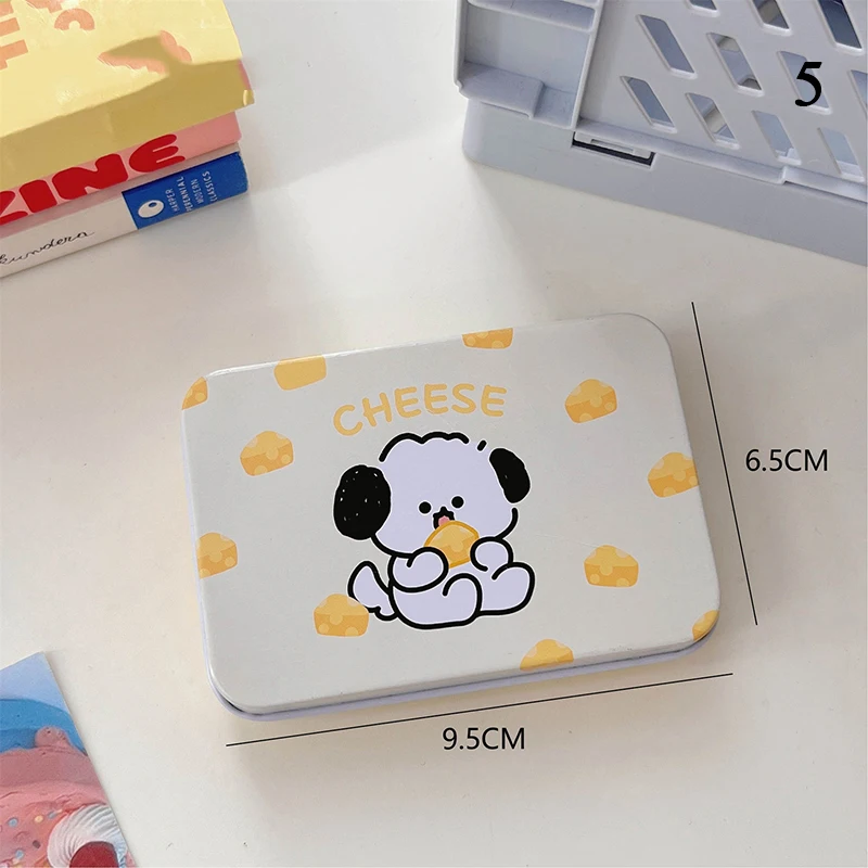 1 Pcs Mini Tin Box Tinplate Small Organizer Storage Box Push Candy Pill Cases Bins Jar Metal Rectangular Empty Hinged Containers