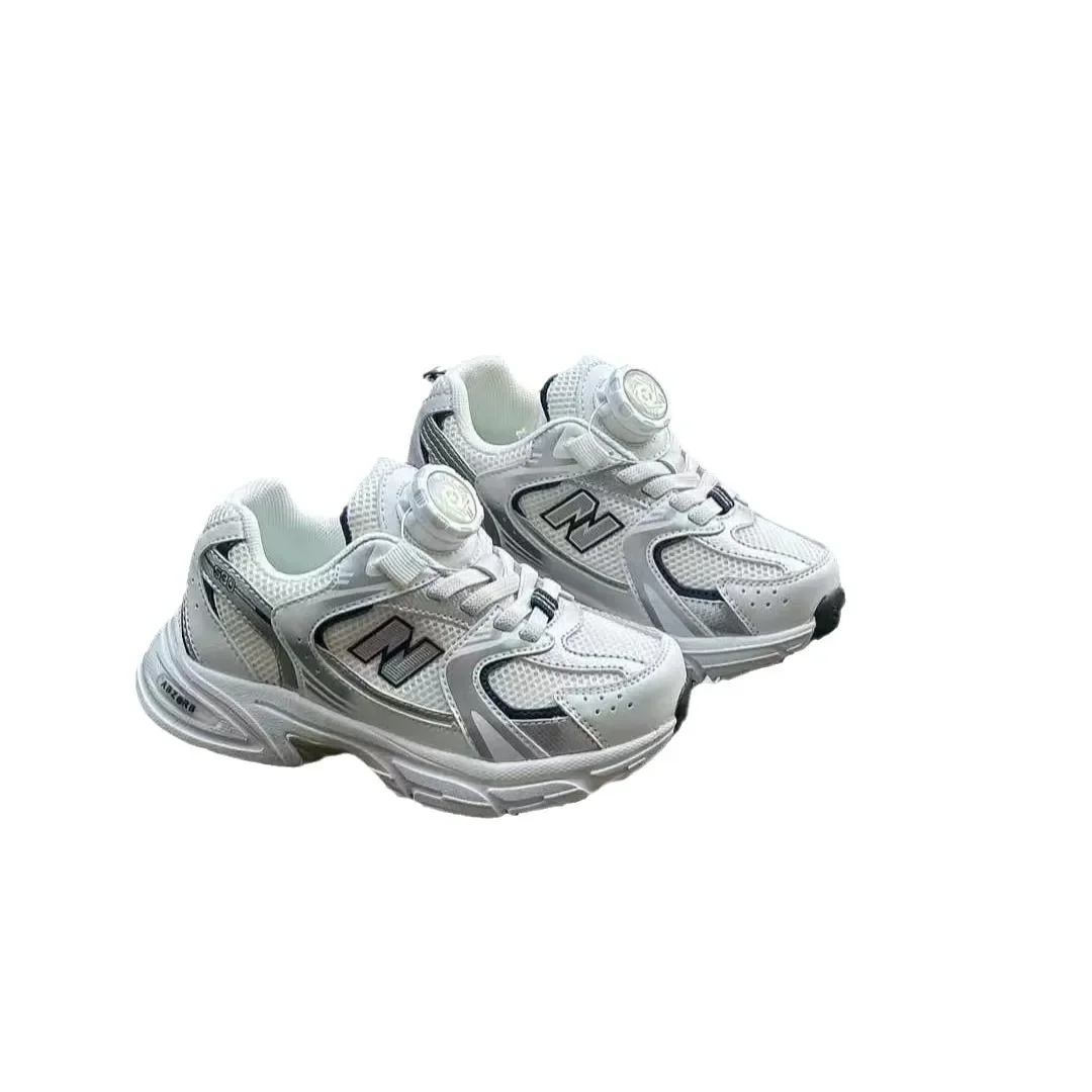 الأطفال ربيع 2025 نمط جديد أحذية رياضية الدورية زر...