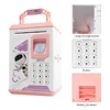Electronic Piggy Bank Fingerprint ATM Password Money Box Children Digital Coins Saving Safe ATM Machine Birthday Gift For Kids 6