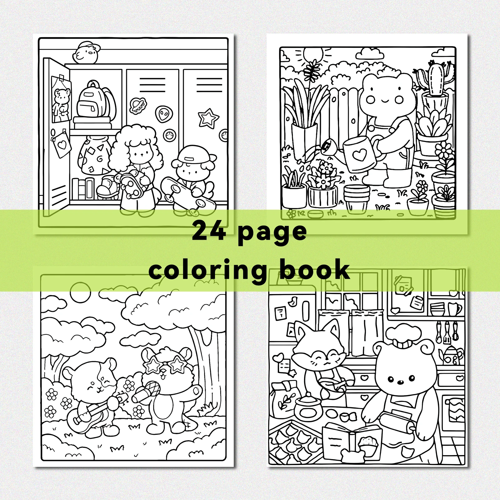 COZY MOMENTS Bold-easy Patterns Coloring Book for Adults Cute Drawing Book Perfect Gift for Party and Birthday 3