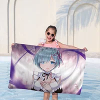 Re Zero Rem Microfiber Beach Towel Absorbent Quick Dry Soft Yoga Swimming Resort Mountain Climbing Towel 1