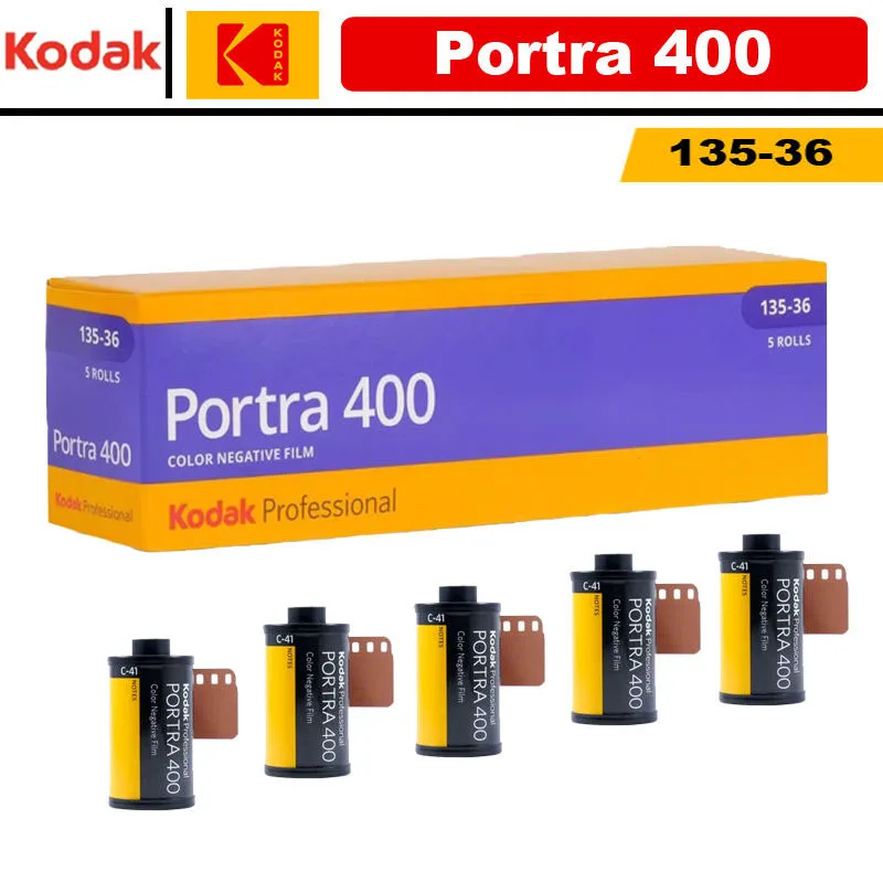 1/3/5/10 Roll KODAK PORTRA400 135 Professional Color Negative Film 35mm 36EXP C-41 ISO 400 Outdoor Photography Fine Particles