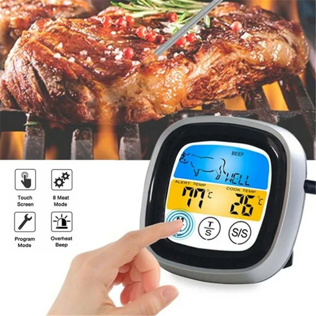Digitális Húshőmérő A Sütő Távoli Olvasáshoz Lcd Digital Food Hőmérő Hús Szonda Konyha Főzés Bbq - Image 4