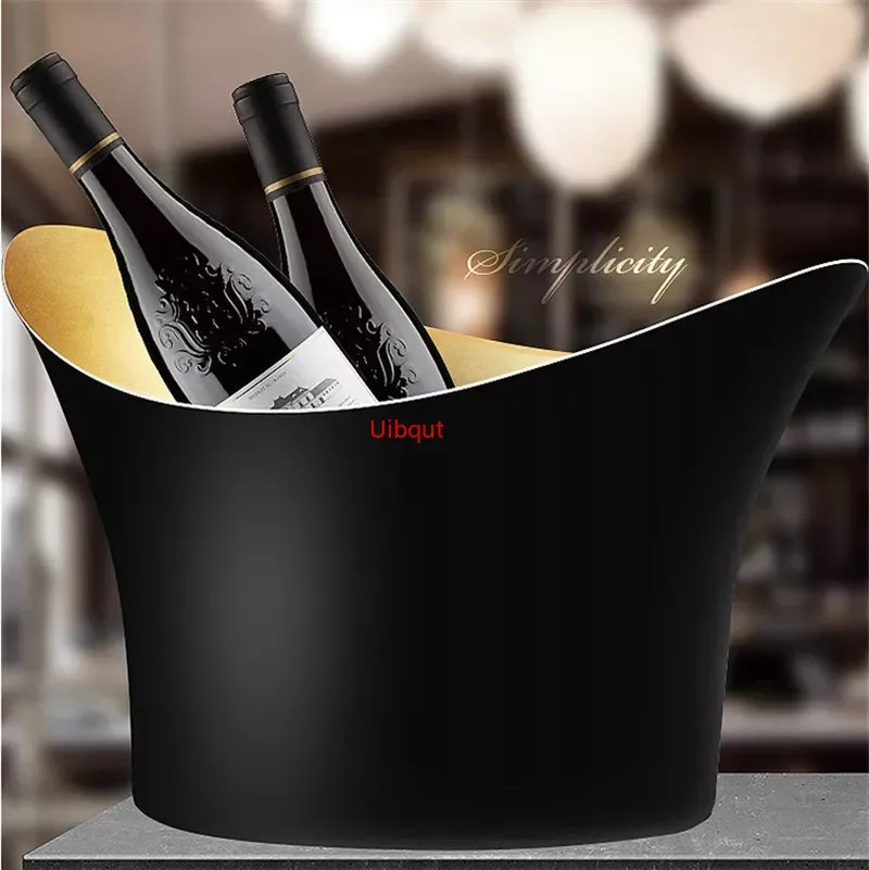 304 stainless steel Deer Head ear GOLD SILVER big ICE BUCKET BOWL CHAMPAGNE Large champagne bar bucket beer bucket basin