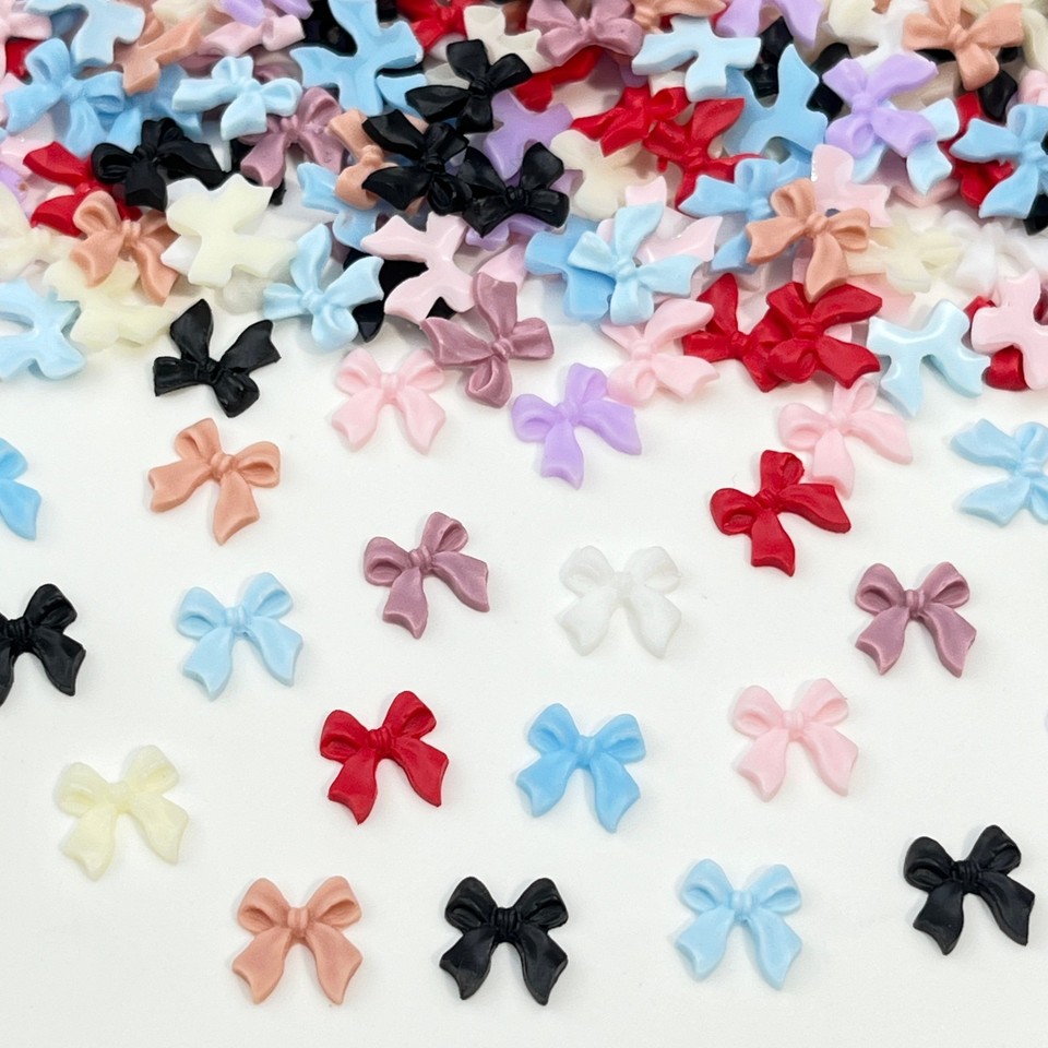 Bow Nail Accessories Wholesale Simple And Versatile Small Ribbon Bow Diy Mobile Phone Case Accessories