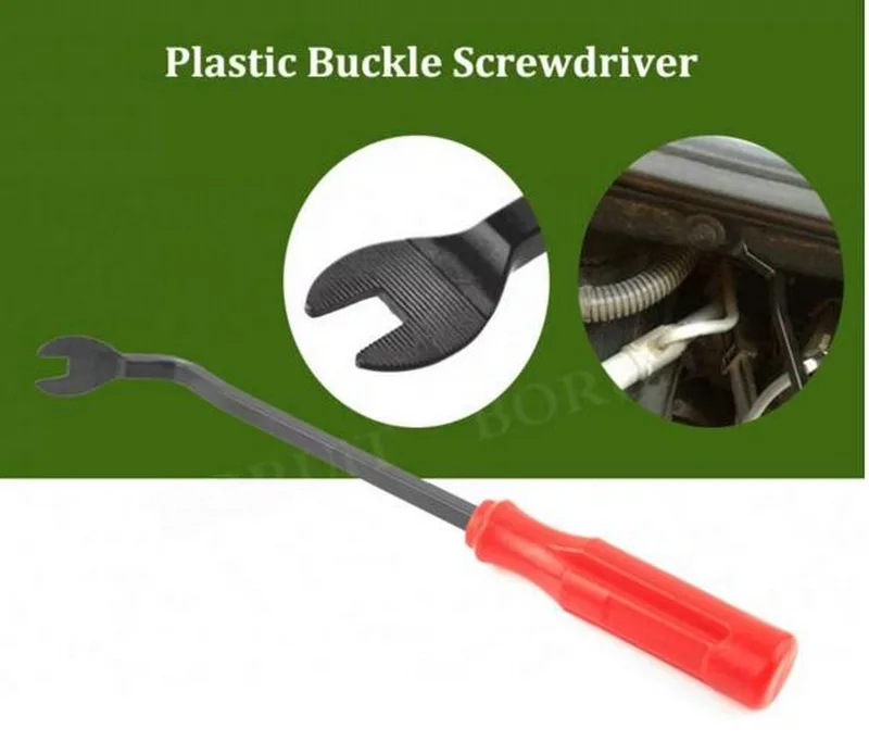 

Repair Tools 6 Inch Snap Buckets Door Driver Chrome-vanadium Steel 21CM Red Nail Remover Handle Door Glue Button Screwdriver