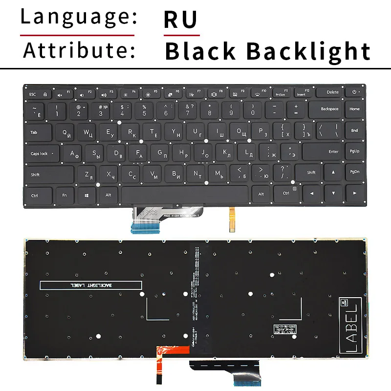 New US Keyboard Backlit For Xiaomi Mi Notebook Pro 15.6