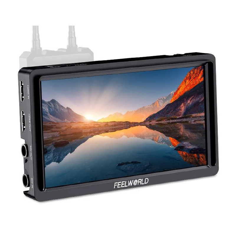 6 Inch On Camera Video Monitor FW568S IPS 1920X1080 3G-SDI 4K HDMI Input OUtput F970 External Power and Install Kit portable monitor dslr field monitor