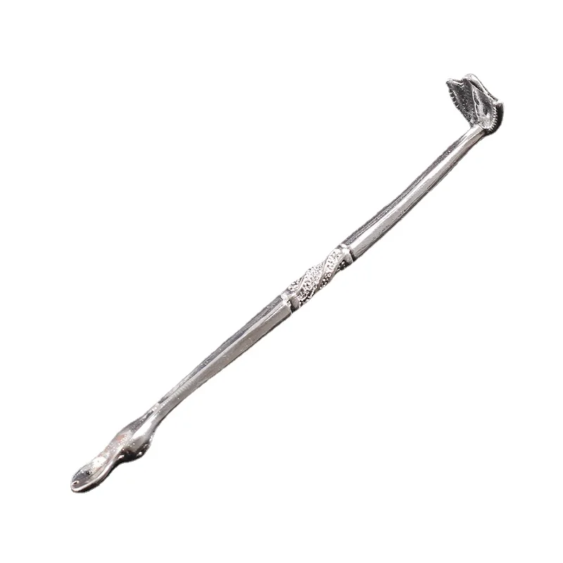 

Sterling Silver Duck Palm Tobacco Pipe Press Stick, Tamper Scraper, Smoking Compressor Accessories, Cigar Accessories