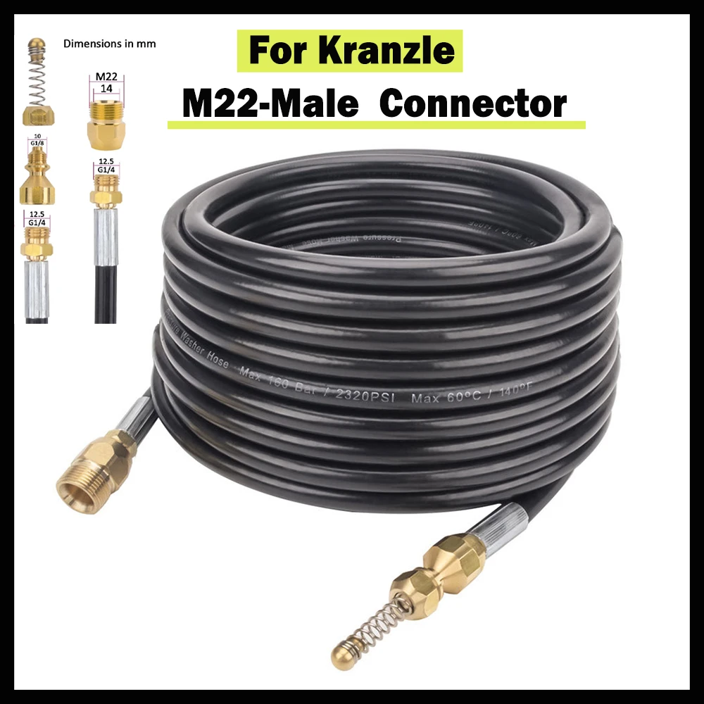 Pressure Washer Sewer Pipe Cleaning Drain Cleaning Hose Pressure