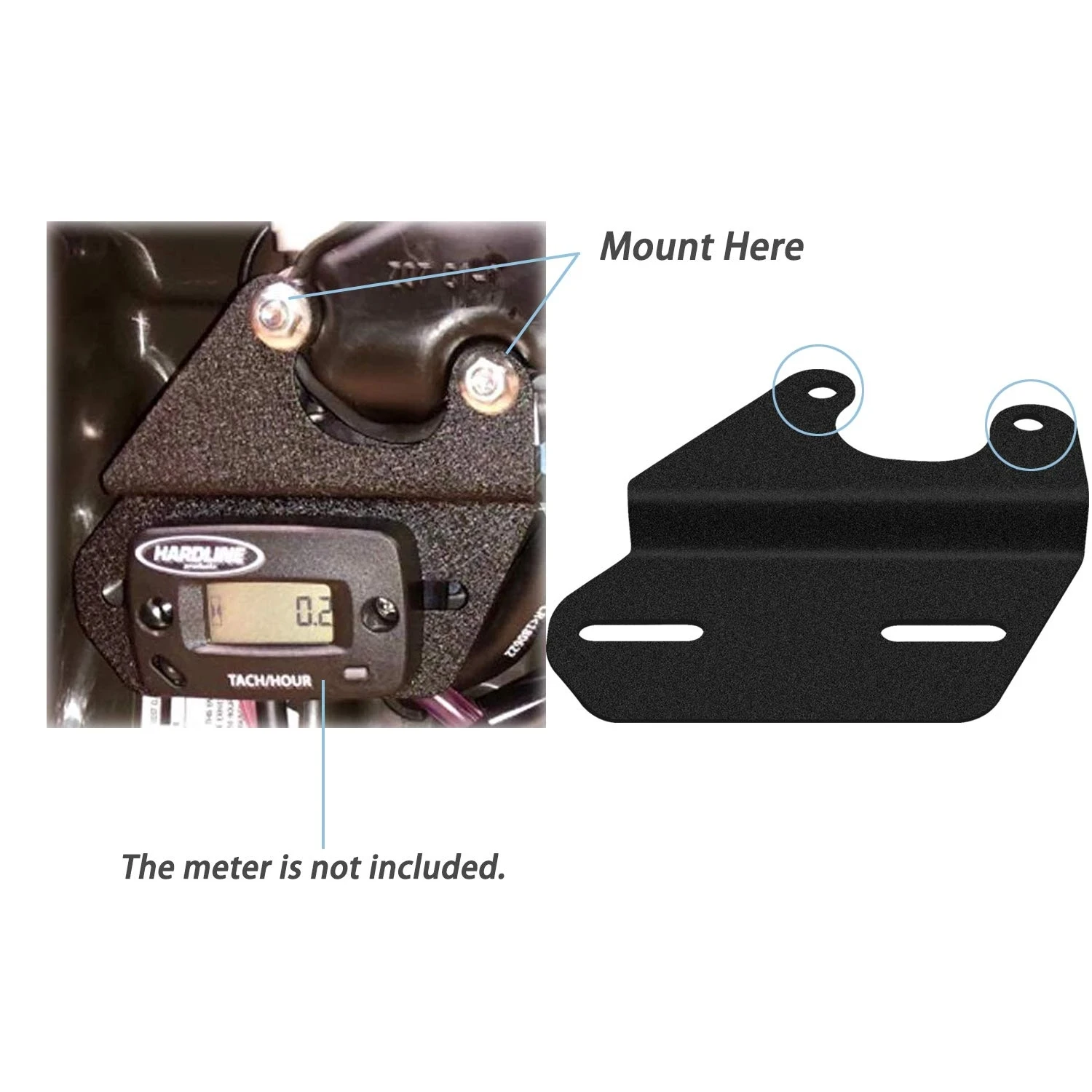 Tach Hour Meter Bracket Fit for Honda Generators EU1000I EU2200i EU2000i MX Universal Steel Mounting