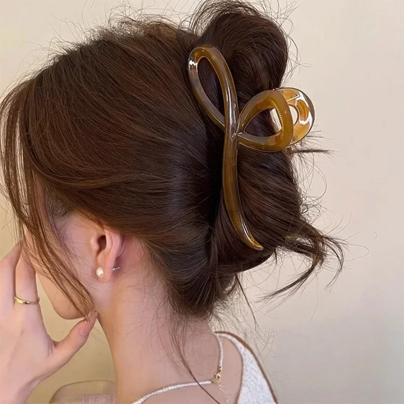Elegante Gelee Farbe Bogen Haar Klaue Für Frauen Mädchen Süße Haare Ornament Zurück Stirnband Haar Clips Haarnadel Mode Haar Zubehör