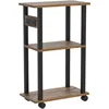 Small Narrow Sided Table with Charging Station, Set of 2 Tight Fitting Coffee Tables for Small Spaces 5