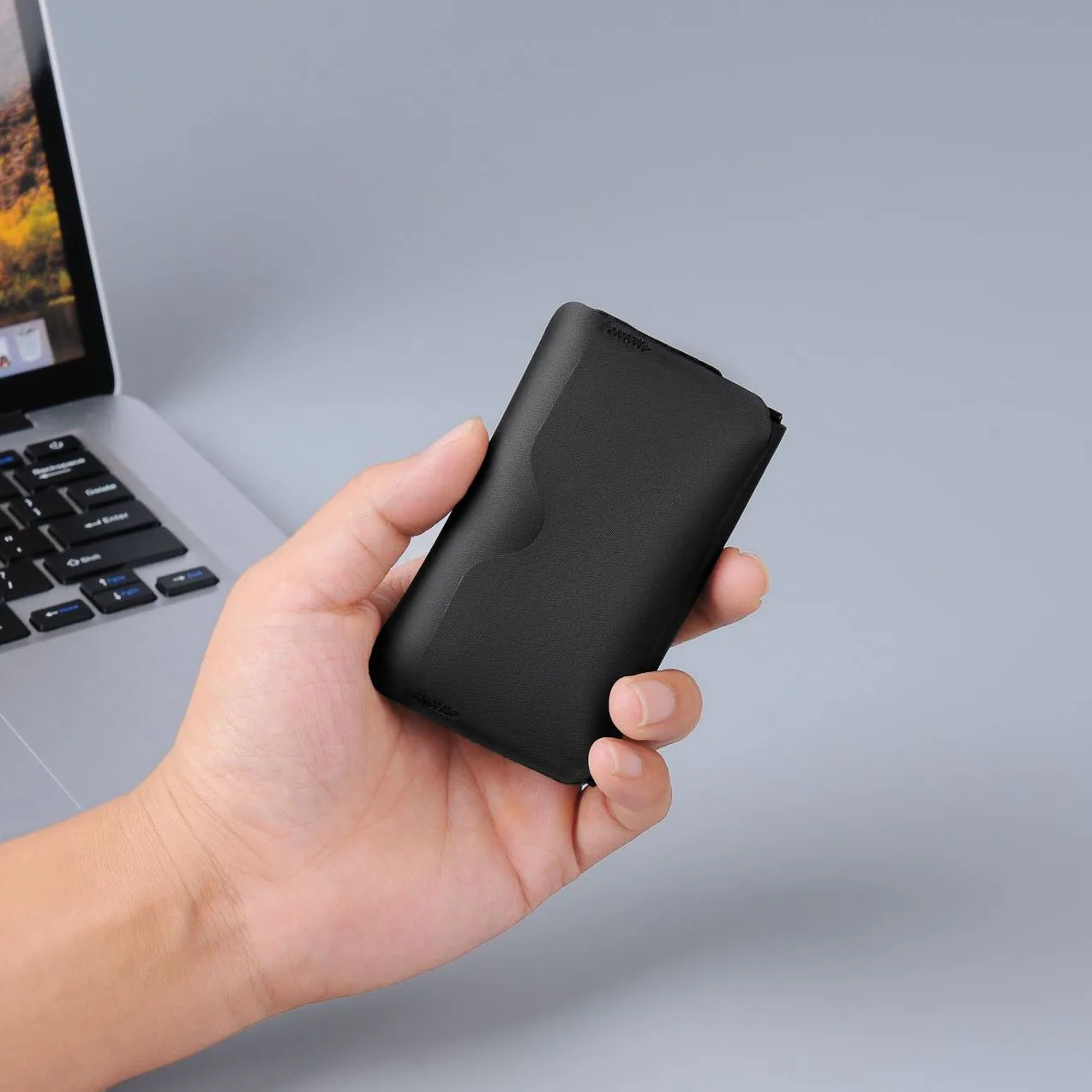 Stylish TPU Foldable Wallet with Magnetic Coin & Card Holder