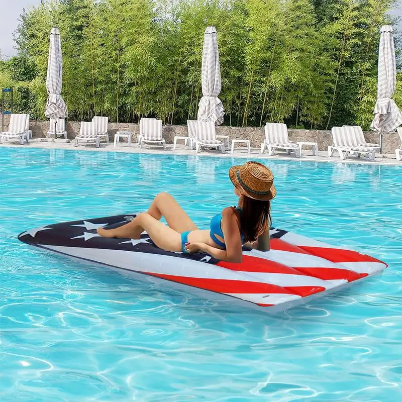 Flotteur de piscine gonflable pour adultes, 136kg, accessoires de piscine  pliables avec sensation américaine - AliExpress