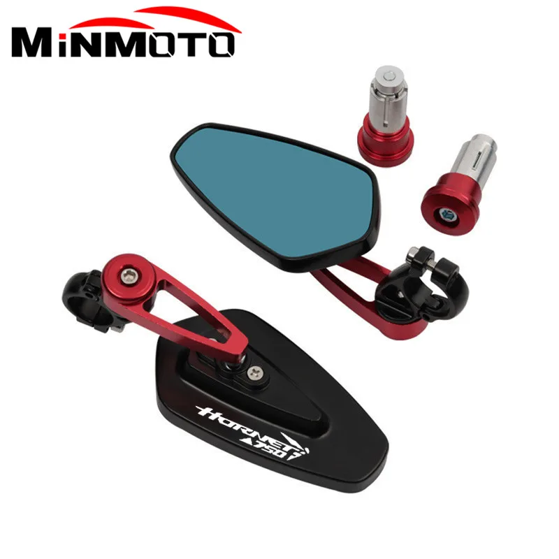 혼다 CB750 CB 750 호넷 2023 용 오토바이 핸들 바 엔드 백미러, 7/8 인치, 22mm, YZFR1, YZFR3, YZFR6, YZFR15