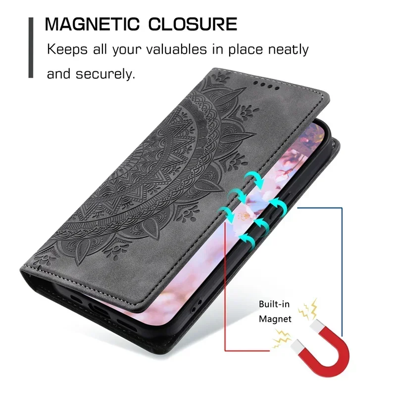 Magnetic Luxury Leather Flip Case - Premium Smartphone Cover