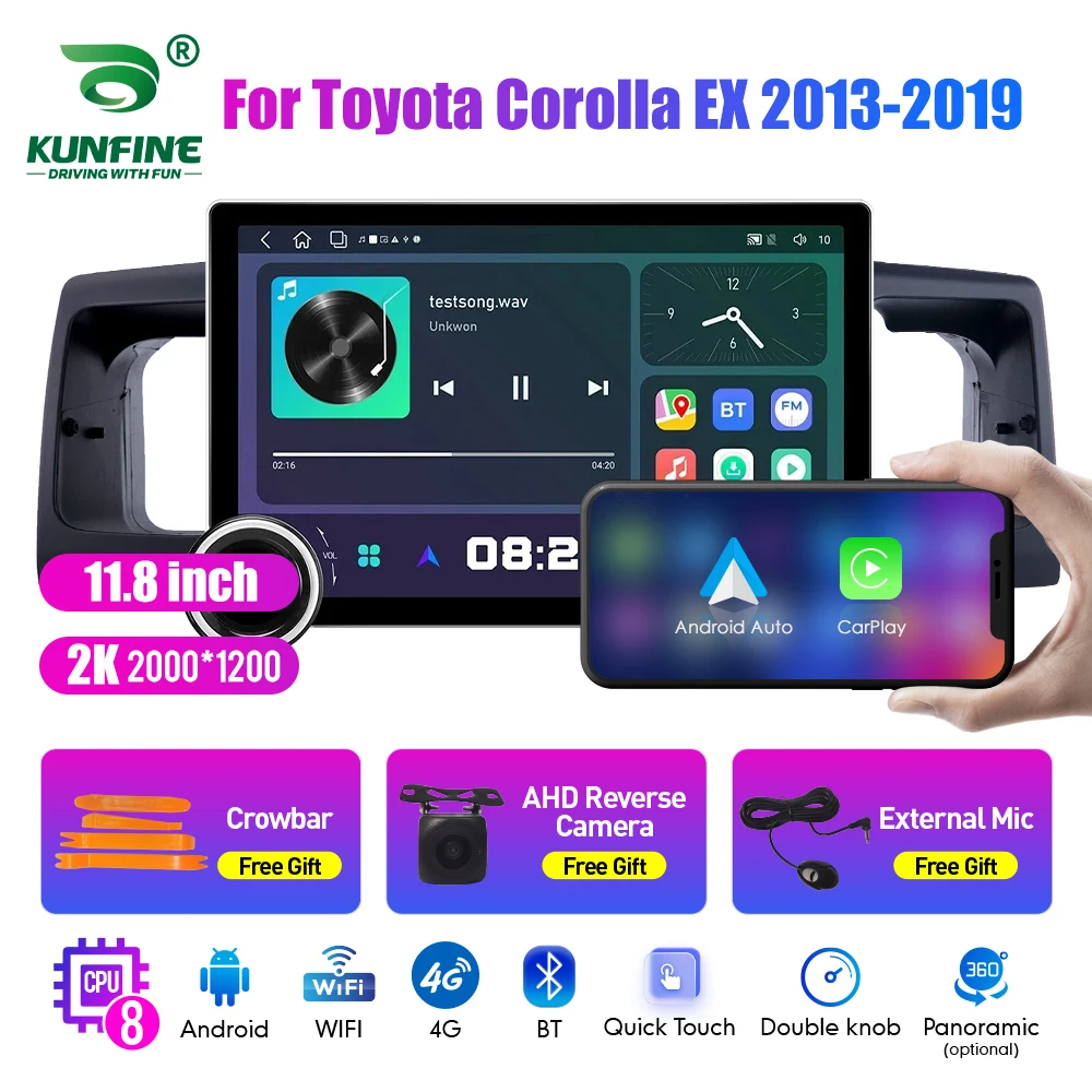 

Автомагнитола для Honda Corolla 11,8-2013, 2019 дюйма, 2K, 2 Din