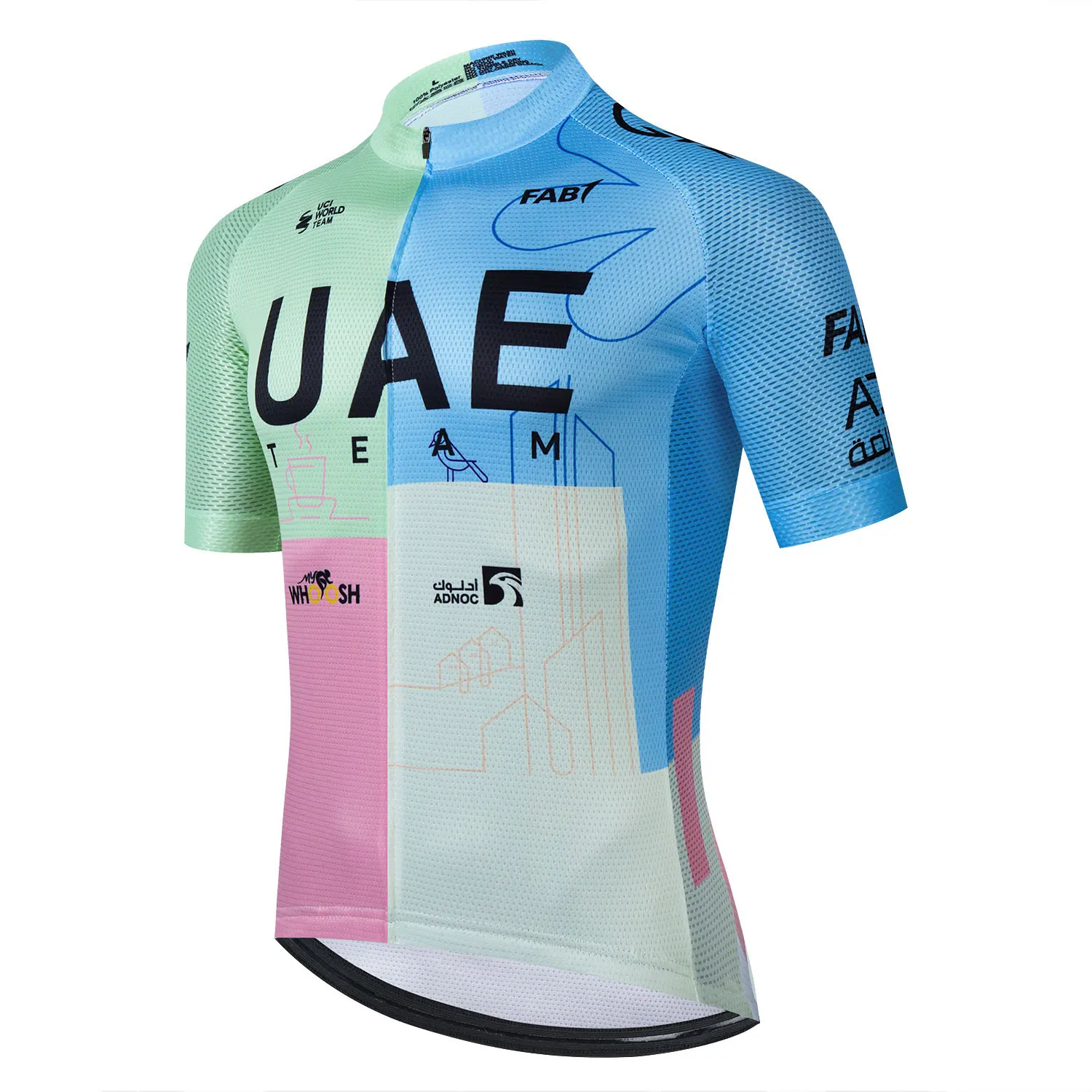 Summer Uae Cycling Jersey Men Short Sleeve Cycling Clothing Bike Top Ropa Ciclismo Hombre Summer Mountain Bike Uniform