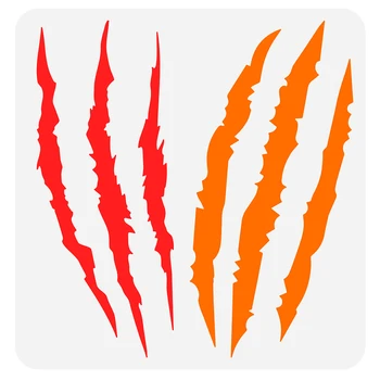 Claw Marks Stencil 1